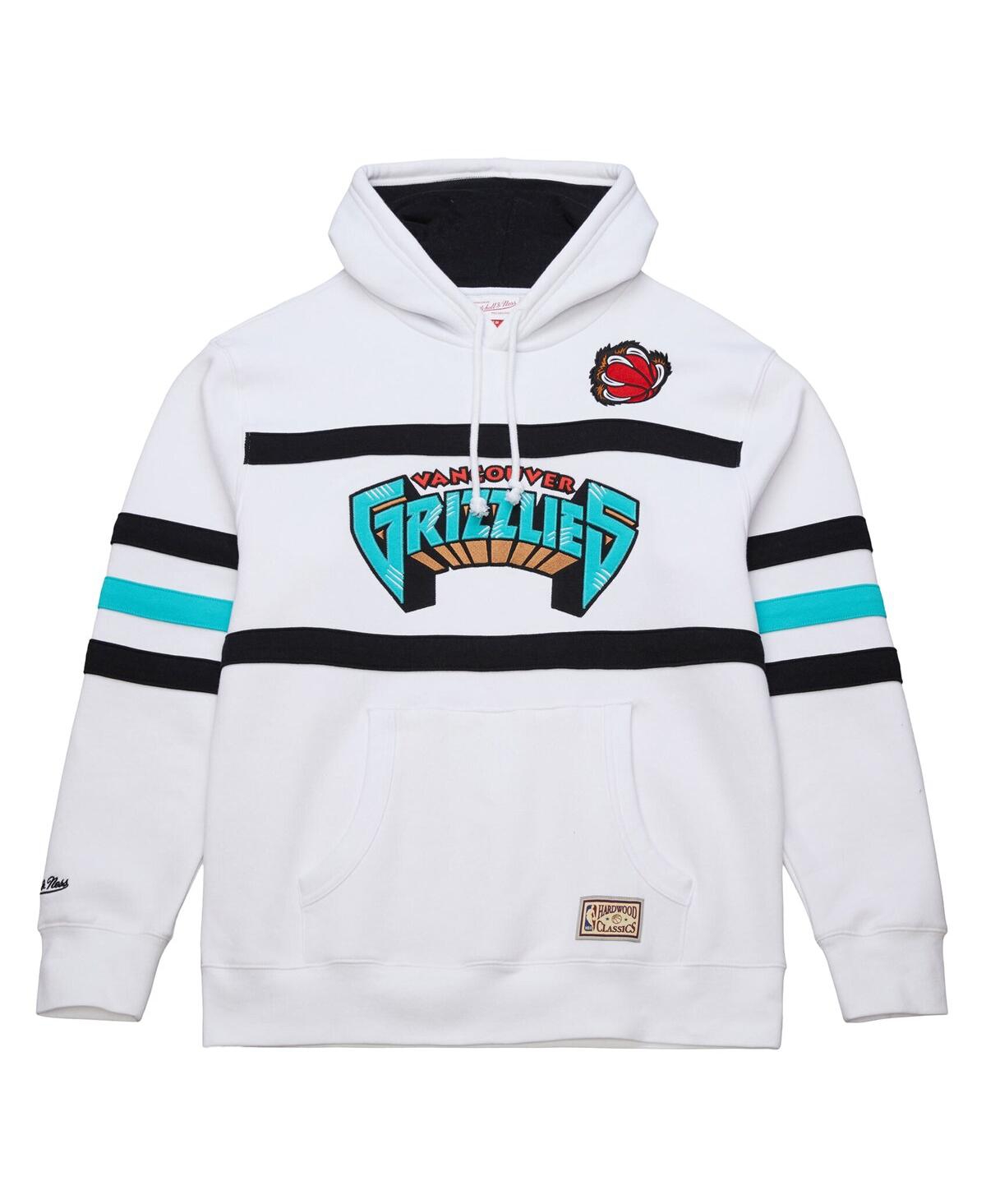 Mitchell & Ness White Vancouver Grizzlies Hardwood Classics Nights Head Coach Pullover Hoodie In White