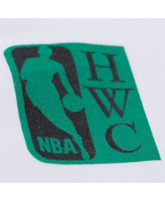 Men's and Women's White Boston Celtics Hardwood Classics Vintage Team Origins Premium T-Shirt