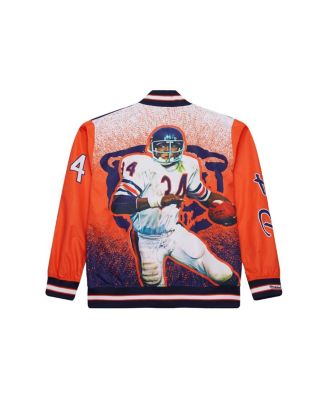 Men's Walter Payton Navy Chicago Bears Retired Player Graphic Full-Zip Satin Jacket
