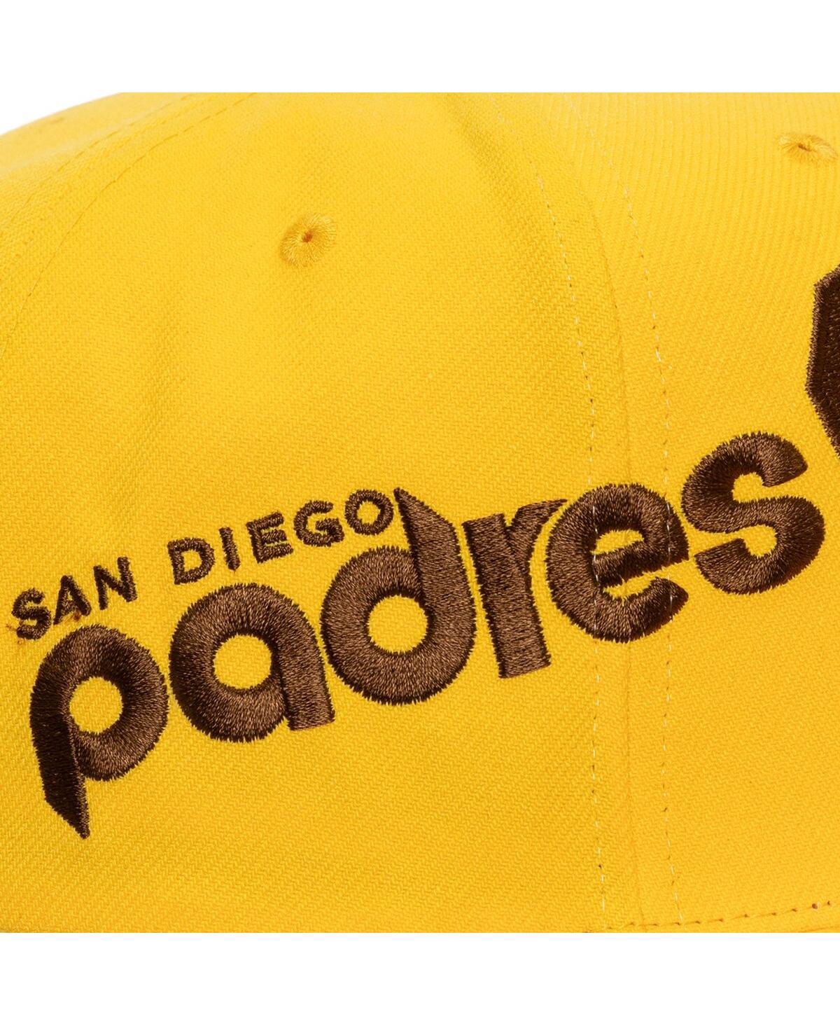 Mitchell & Ness Men's Gold San Diego Padres Big Time Coop Snapback Hat In Gold