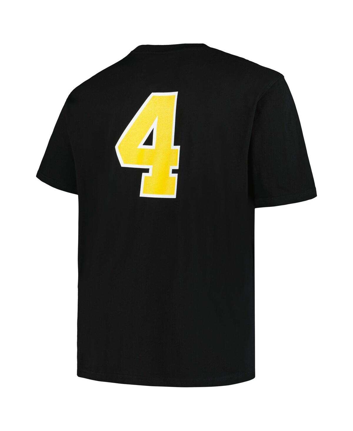 Mitchell & Ness Men's Bobby Orr Black Boston Bruins Big Tall Name Number T-shirt In Black