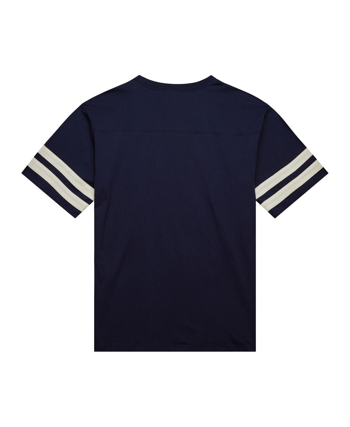 Mitchell & Ness Men's Navy Yale Bulldogs Vintage Logo Heavyweight Yoke T-shirt In Navy