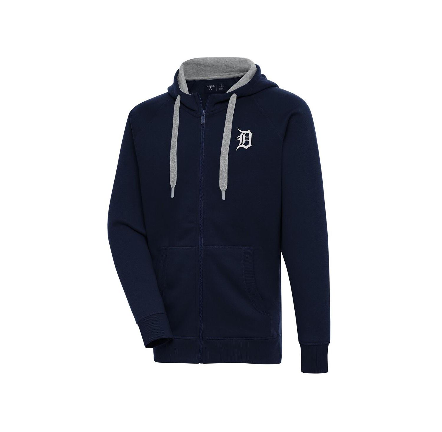 Men's Navy Detroit Tigers Metallic Victory Full-Zip Hoodie Jacket
