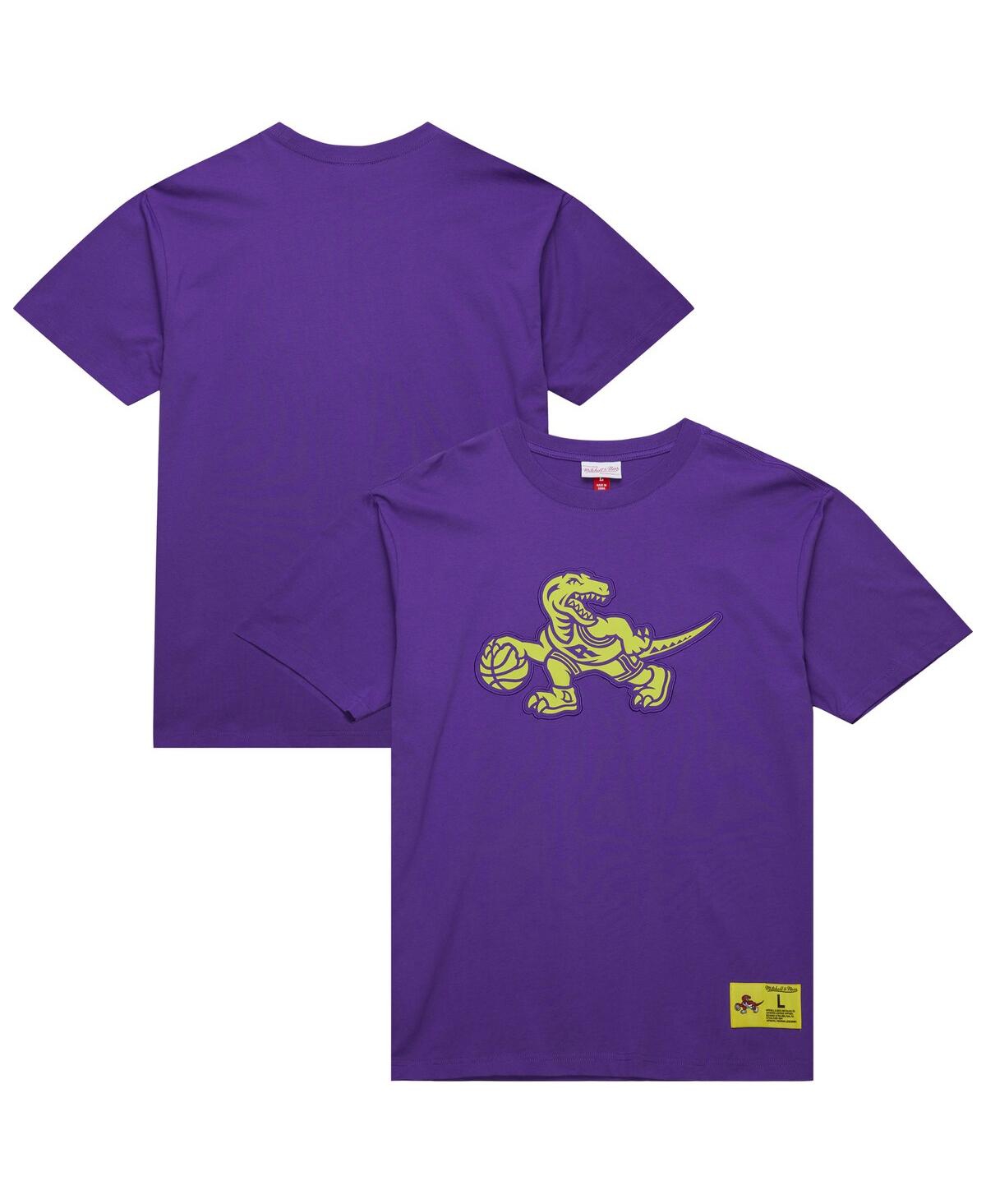 Mitchell & Ness Men's Raptors Purple Toronto Raptors Hardwood Classics Neon Nights Premium T-shirt In Purple