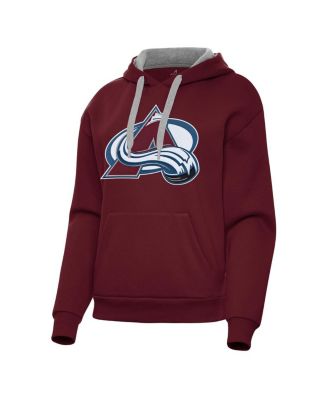 Antigua - Women's Burgundy Colorado Avalanche Victory Pullover Hoodie