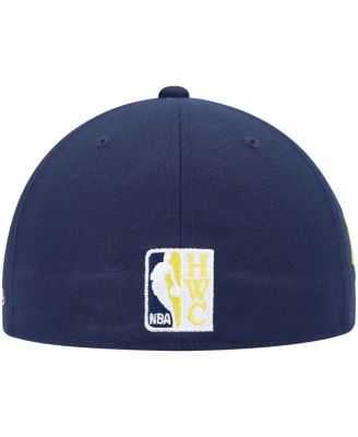 Men's Navy New Jersey Nets 35 Years Burnt Sunrise Fitted Hat