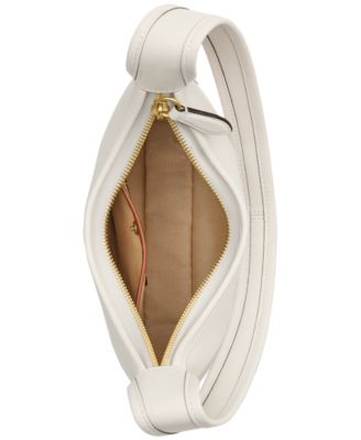 Curve Zip Small Leather Shoulder Bag