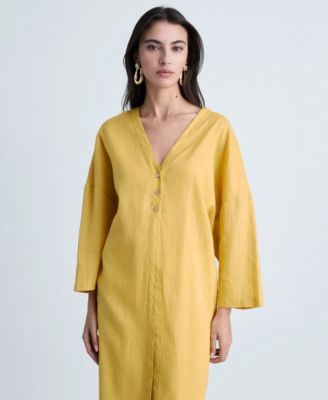 Women's Oversize Linen-Blend Dress
