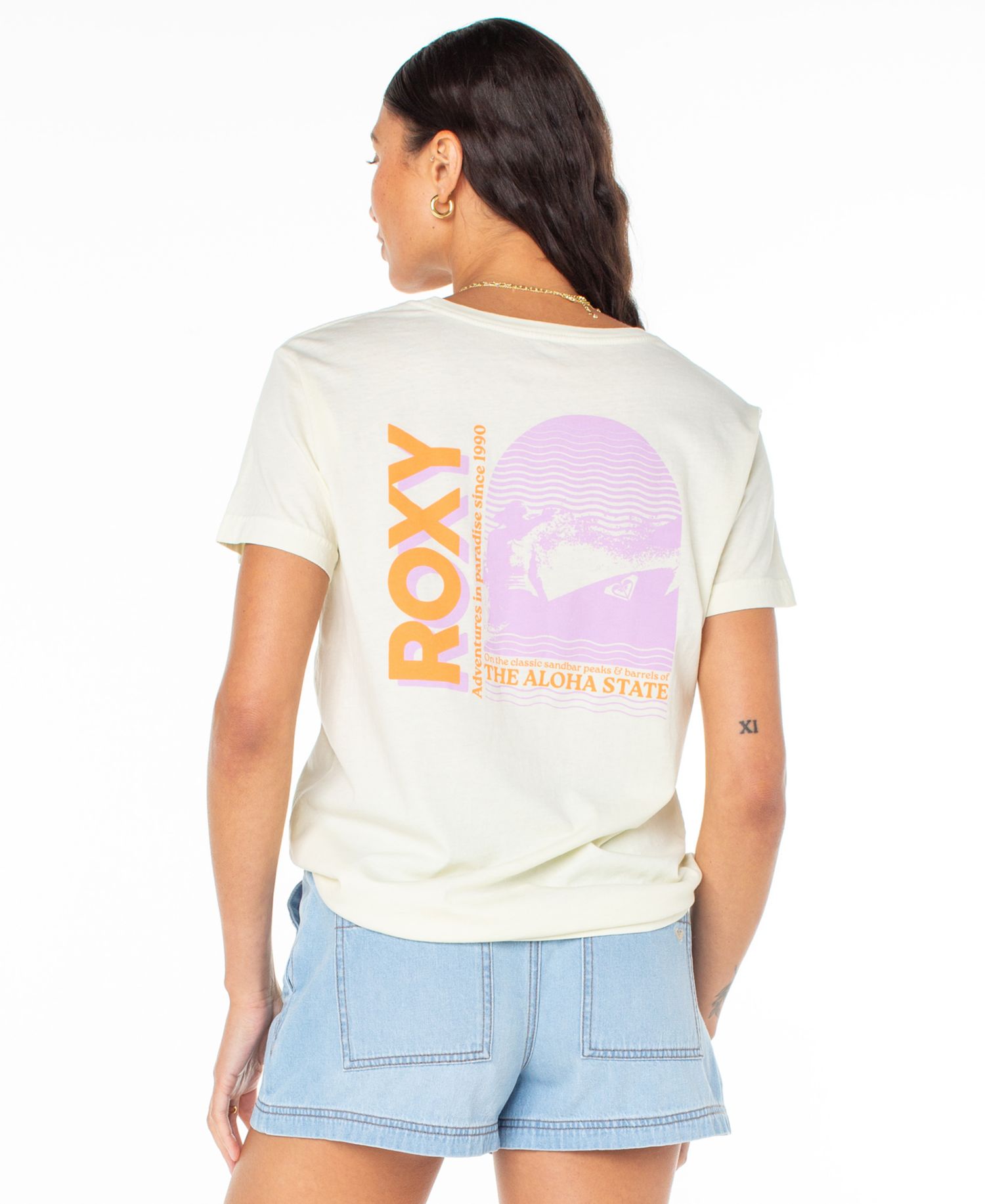 Women's Aloha State Cotton Boyfriends Graphic T-Shirt