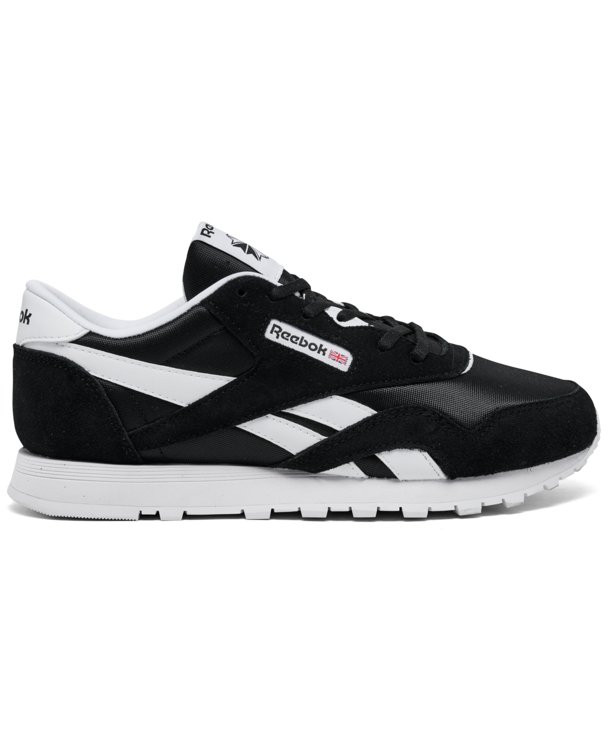 Shop Reebok Kids Classic Nylon Casual Sneakers From Finish Line In Black,white