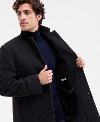 Men's Prosper Wool-Blend Slim Fit Overcoat