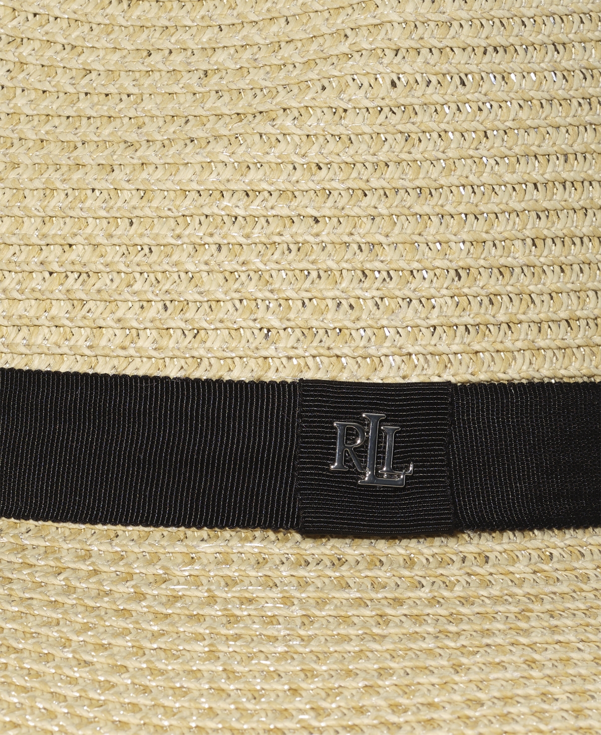 Ralph Lauren Packable Straw Fedora In Natural,black