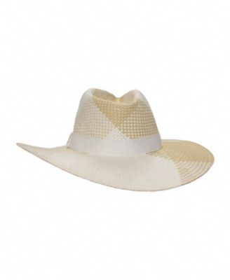 Plaid Weave Fedora Hat