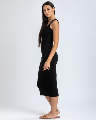 Women's Sleeveless Square Neck Super Stretch Belle Dress