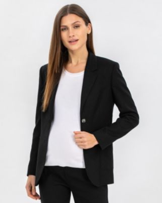 Maternity Tailored Linen Mix Textured Harper Blazer