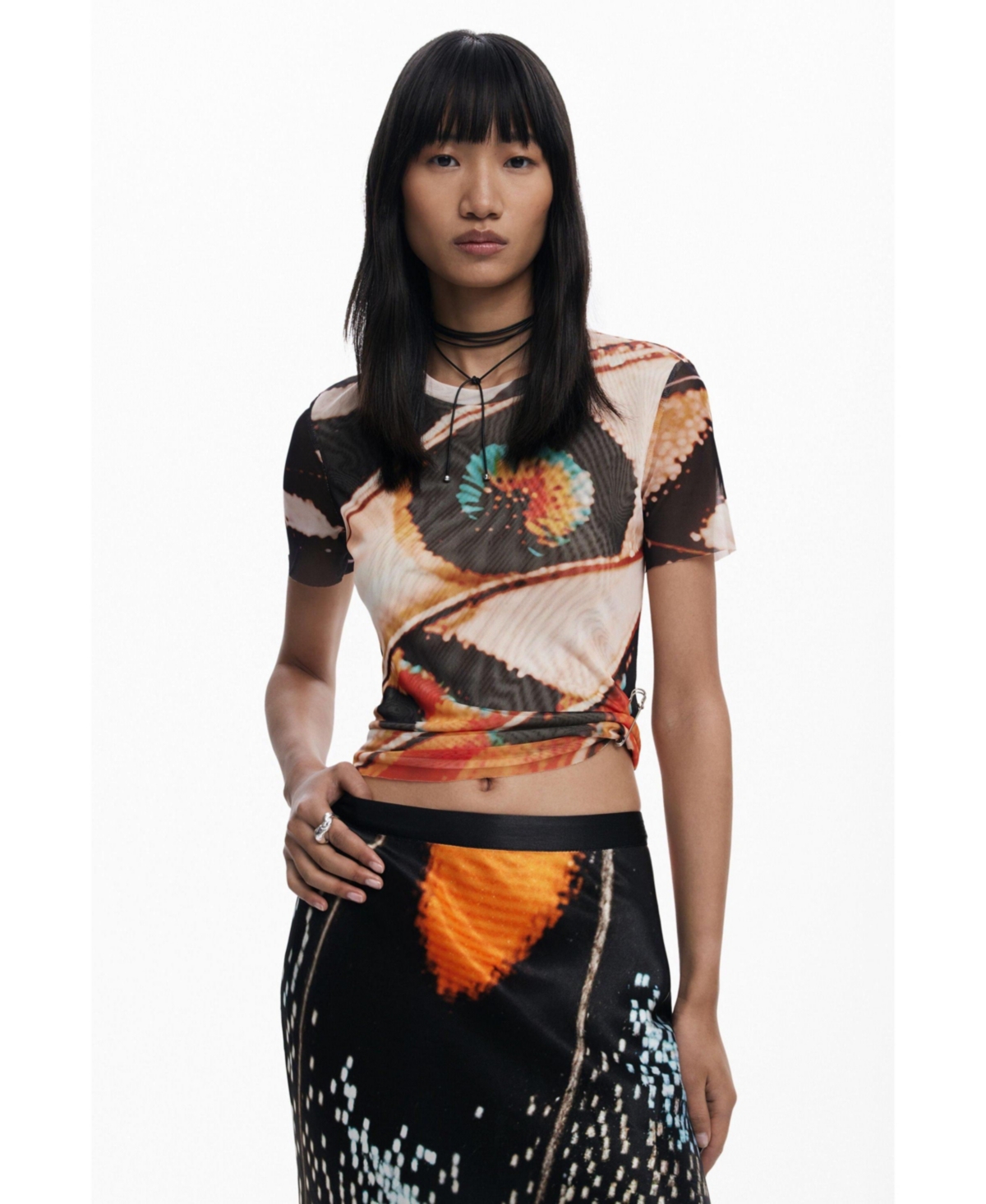 Women's T-shirt designed by Mr. Christian Lacroix - Off white