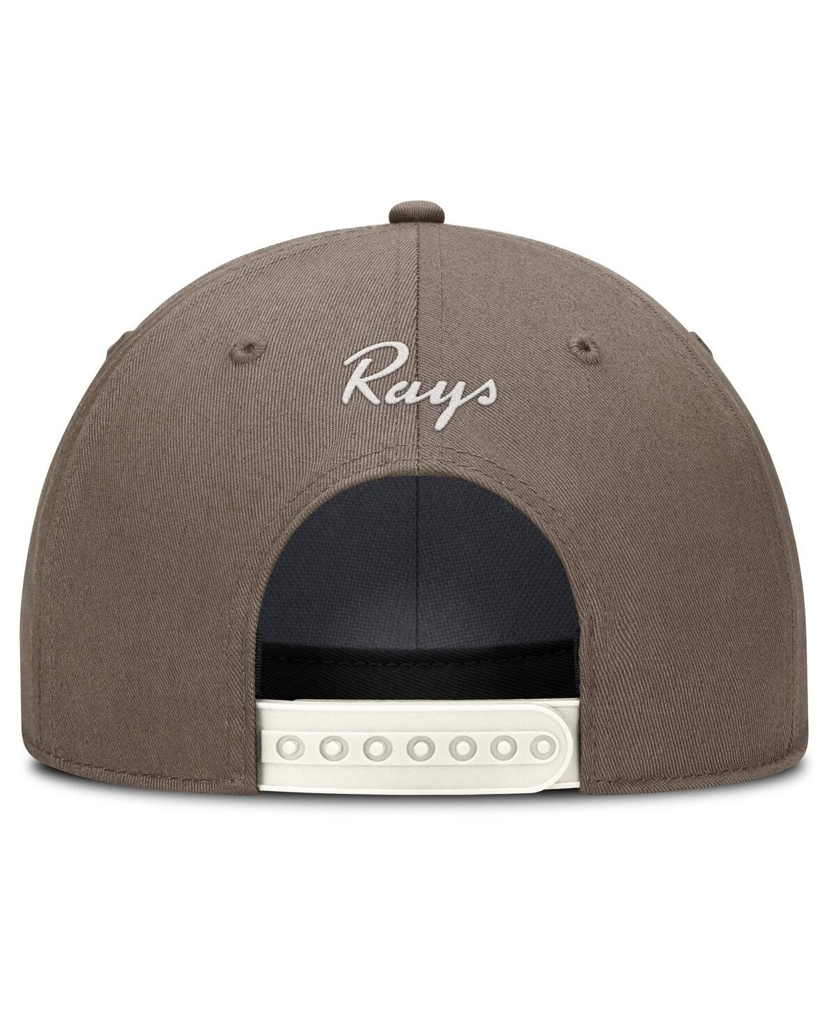Nike Tampa Bay Rays Rise  Men's Dri-fit Mlb Adjustable Hat In Brown