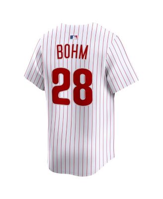 Men's Alec Bohm White Philadelphia Phillies Alternate Limited Player Jersey