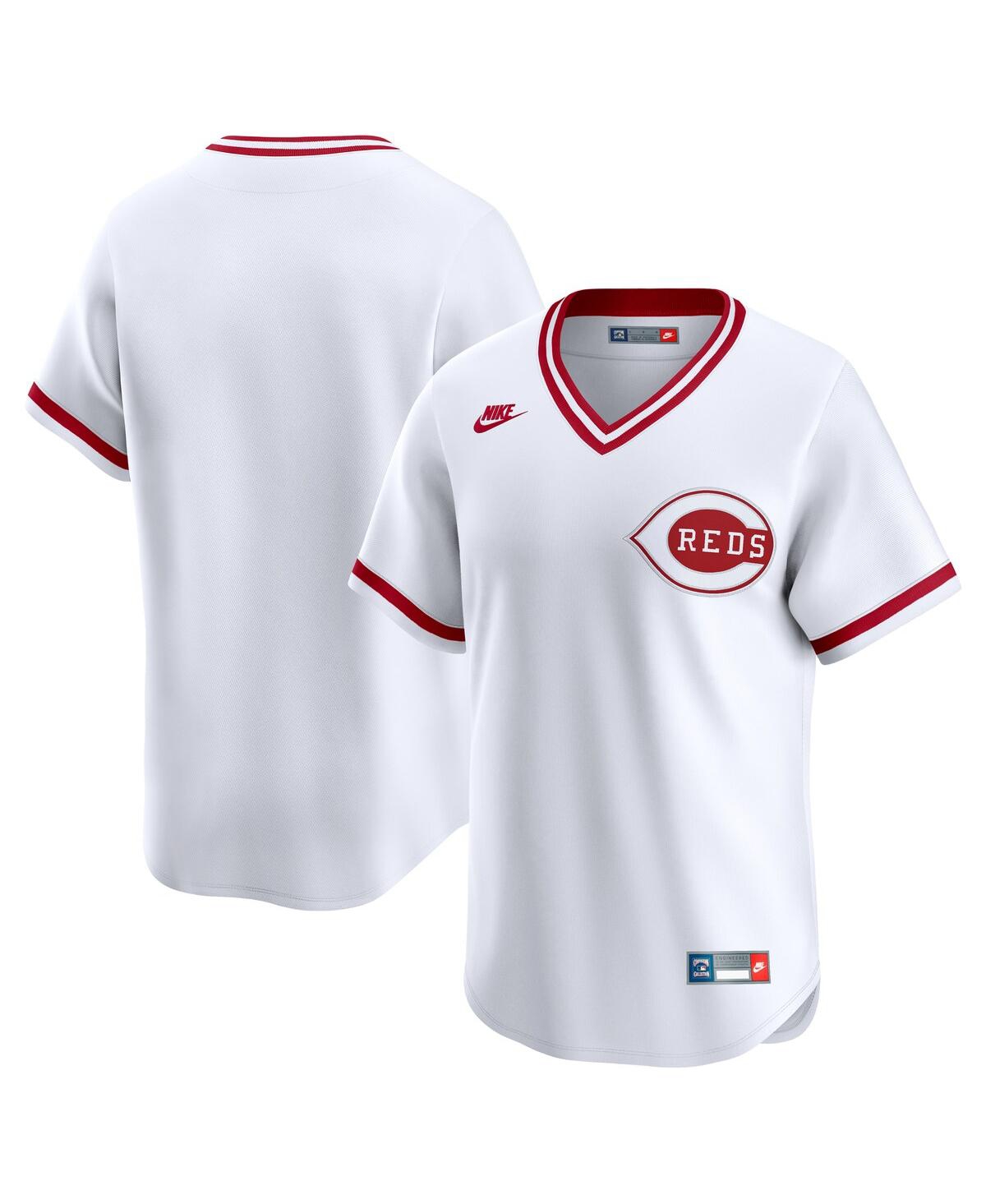 Nike Men's White Cincinnati Reds Throwback Cooperstown Collection Limited Jersey - White