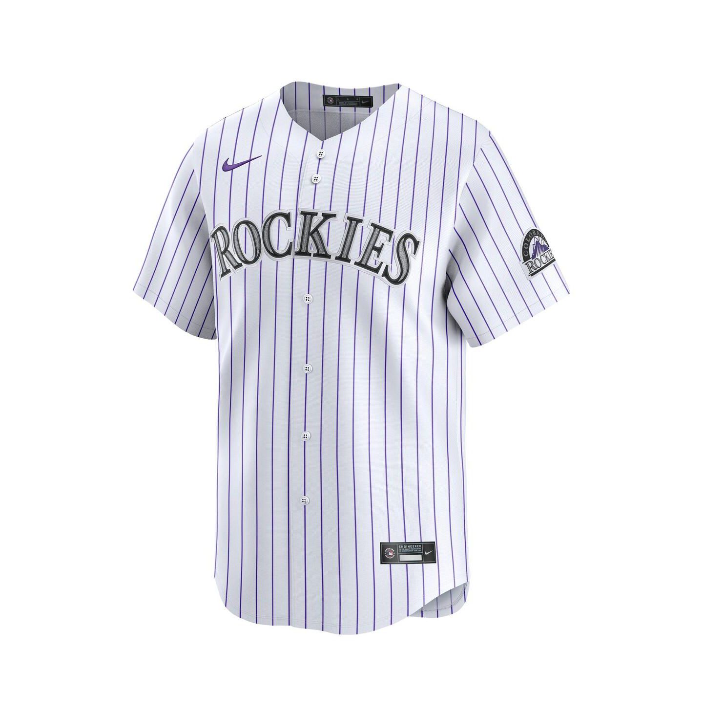 Мужской топ Nike White Colorado Rockies Home Limited Jersey — фото 3