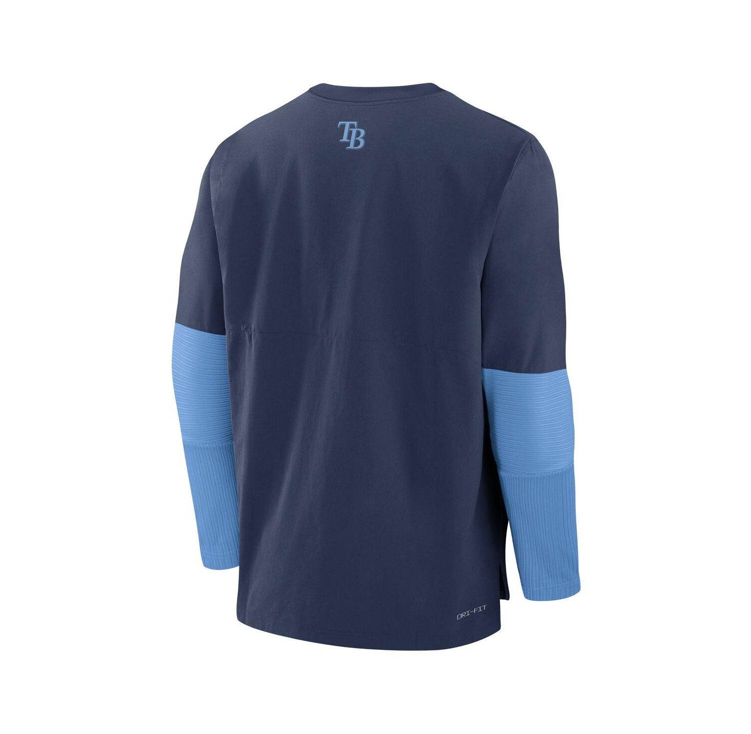 Men's Navy/Light Blue Tampa Bay Rays Authentic Collection Player Lightweight Performance Long Sleeve Top