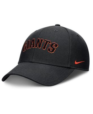 Men's Black San Francisco Giants Rise Gaberdine Adjustable Hat