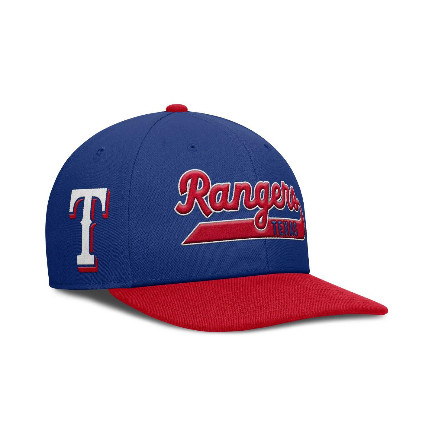 Мужская кепка Nike Royal/Red Texas Rangers Pro Performance Snapback Hat — фото 1