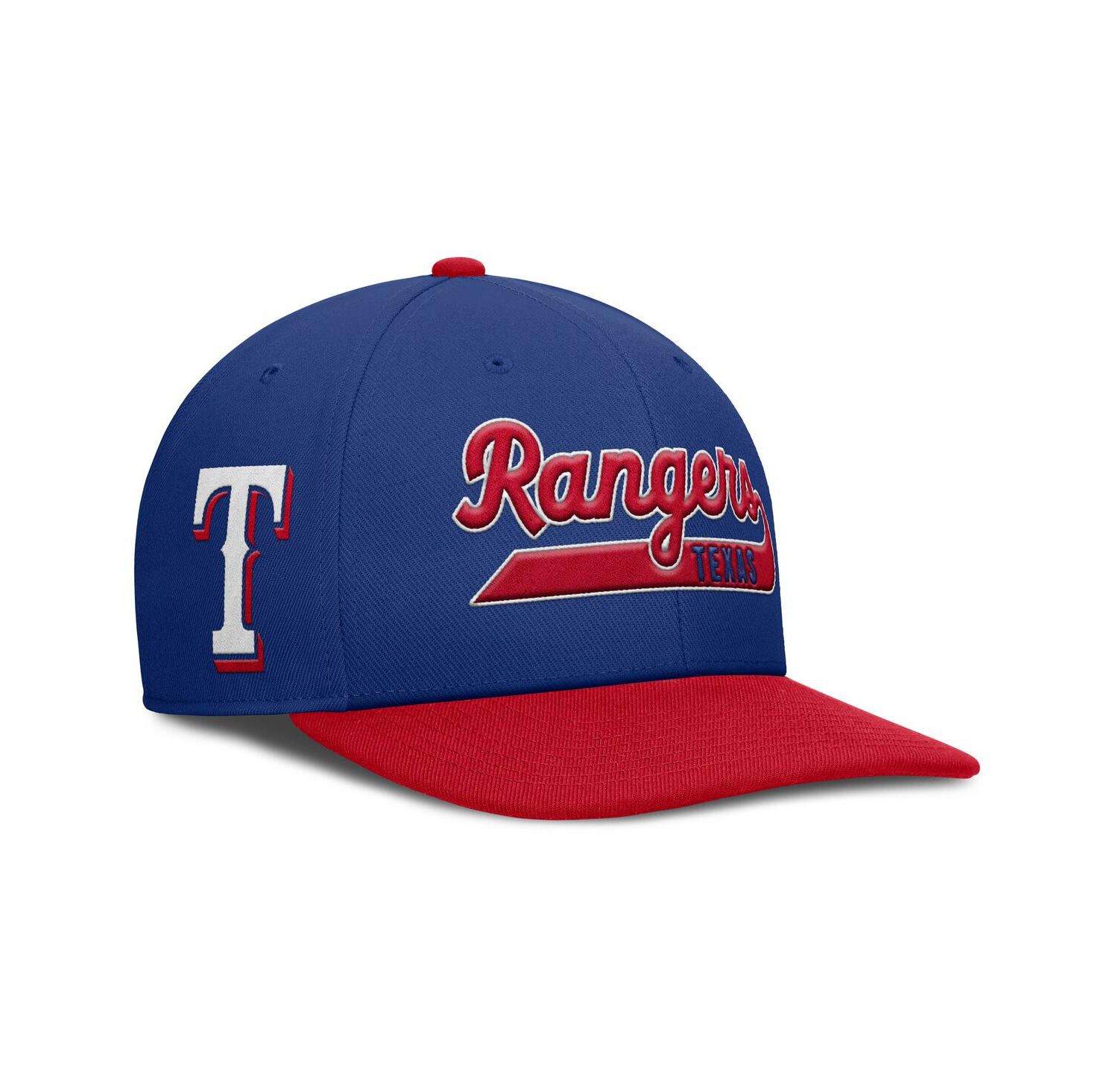 Men's Royal/Red Texas Rangers Pro Performance Snapback Hat