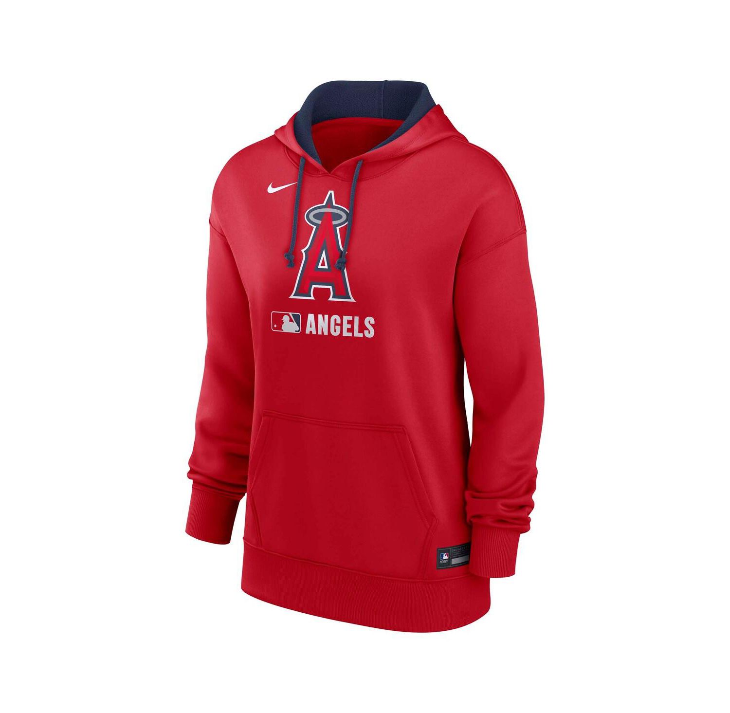 Women's Red Los Angeles Angels Authentic Collection Performance Pullover Hoodie