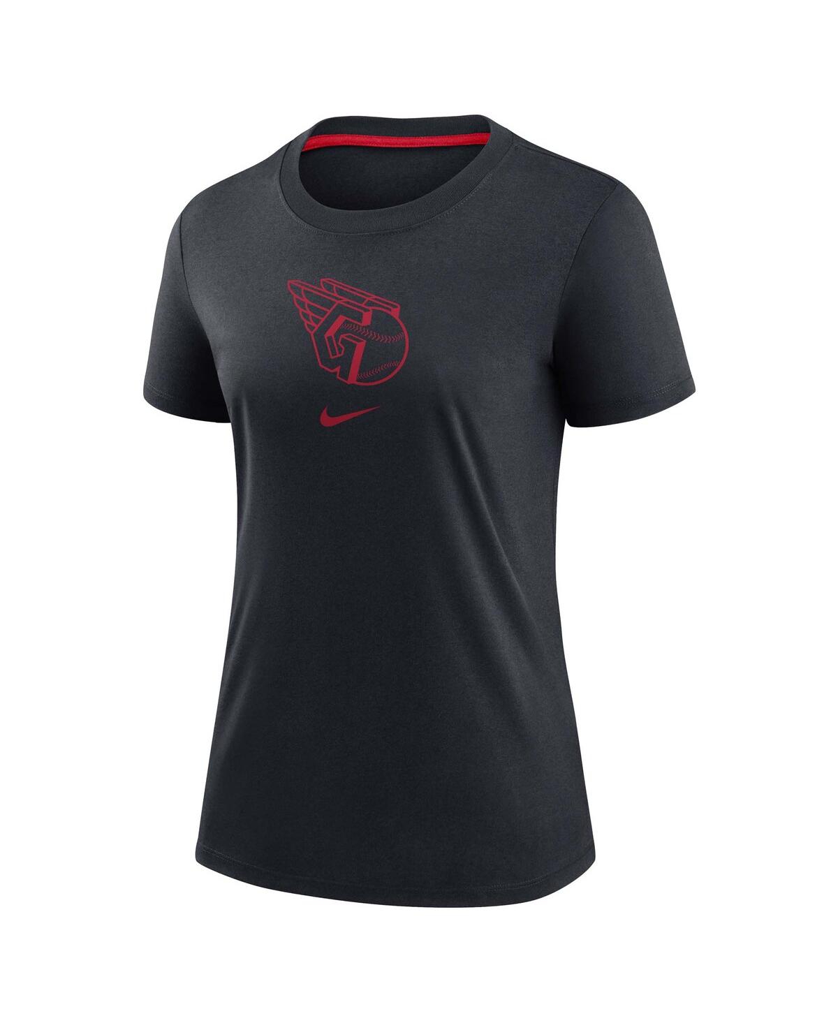 Nike Women's Navy Cleveland Guardians Authentic Collection Early Work Tri-blend T-shirt In Navy