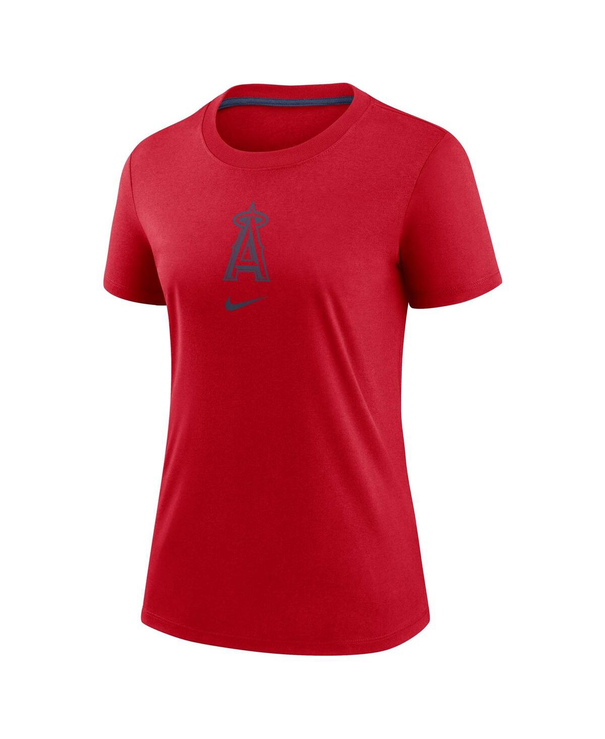 Nike Men's Red Los Angeles Angels Authentic Collection Early Work Tri-blend Performance T-shirt In Red