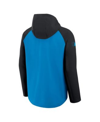 Men's Blue/Black Miami Marlins Authentic Collection Raglan Performance Full-Zip Jacket
