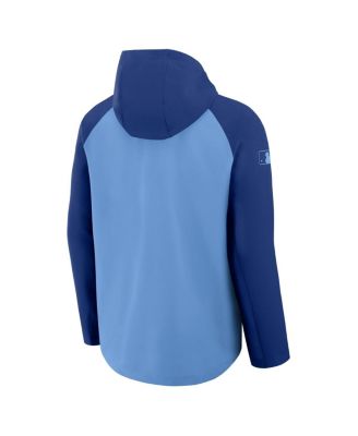 Men's Light Blue/Royal Kansas City Royals Authentic Collection Raglan Performance Full-Zip Jacket