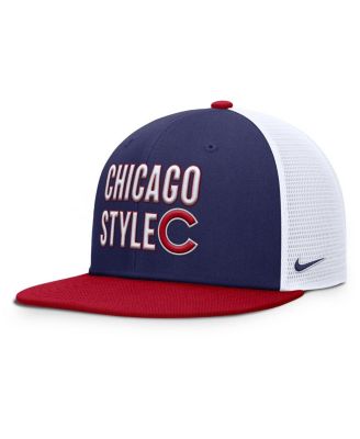 Men's Royal/Red Chicago Cubs Pro Trucker Snapback Hat