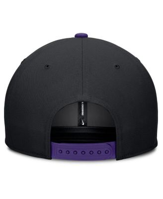 Men's Black/Purple Colorado Rockies Pro Performance Snapback Hat