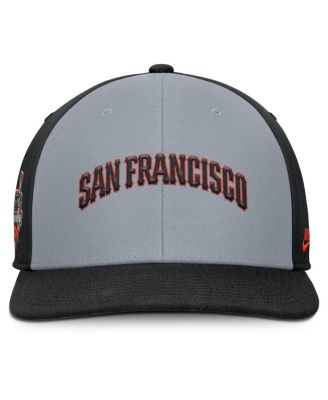 Men's Gray/Black San Francisco Giants Pro Performance Snapback Hat