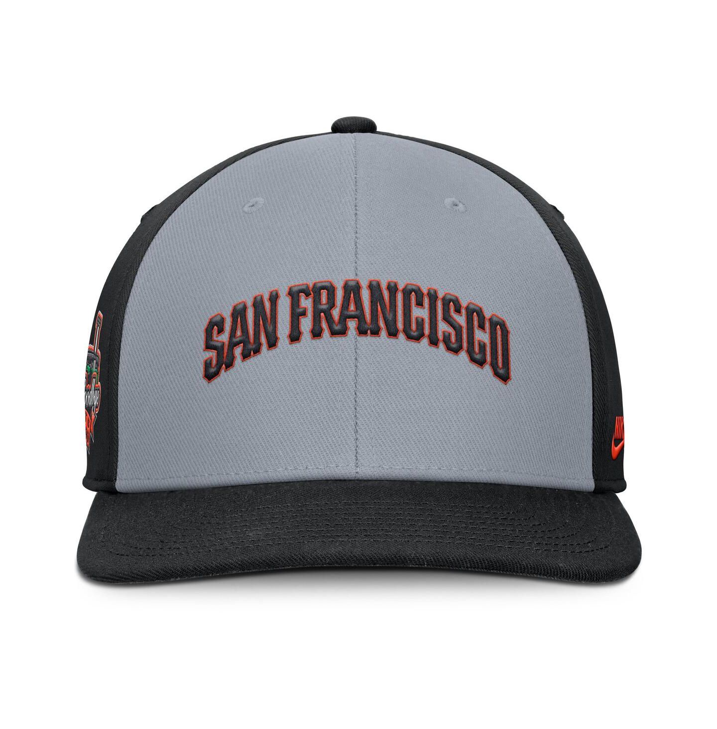 Мужская кепка Nike Gray/Black San Francisco Giants Pro Performance Snapback Hat — фото 4