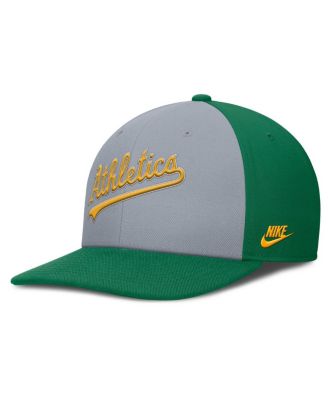 Men's Gray/Green Athletics Pro Performance Snapback Hat