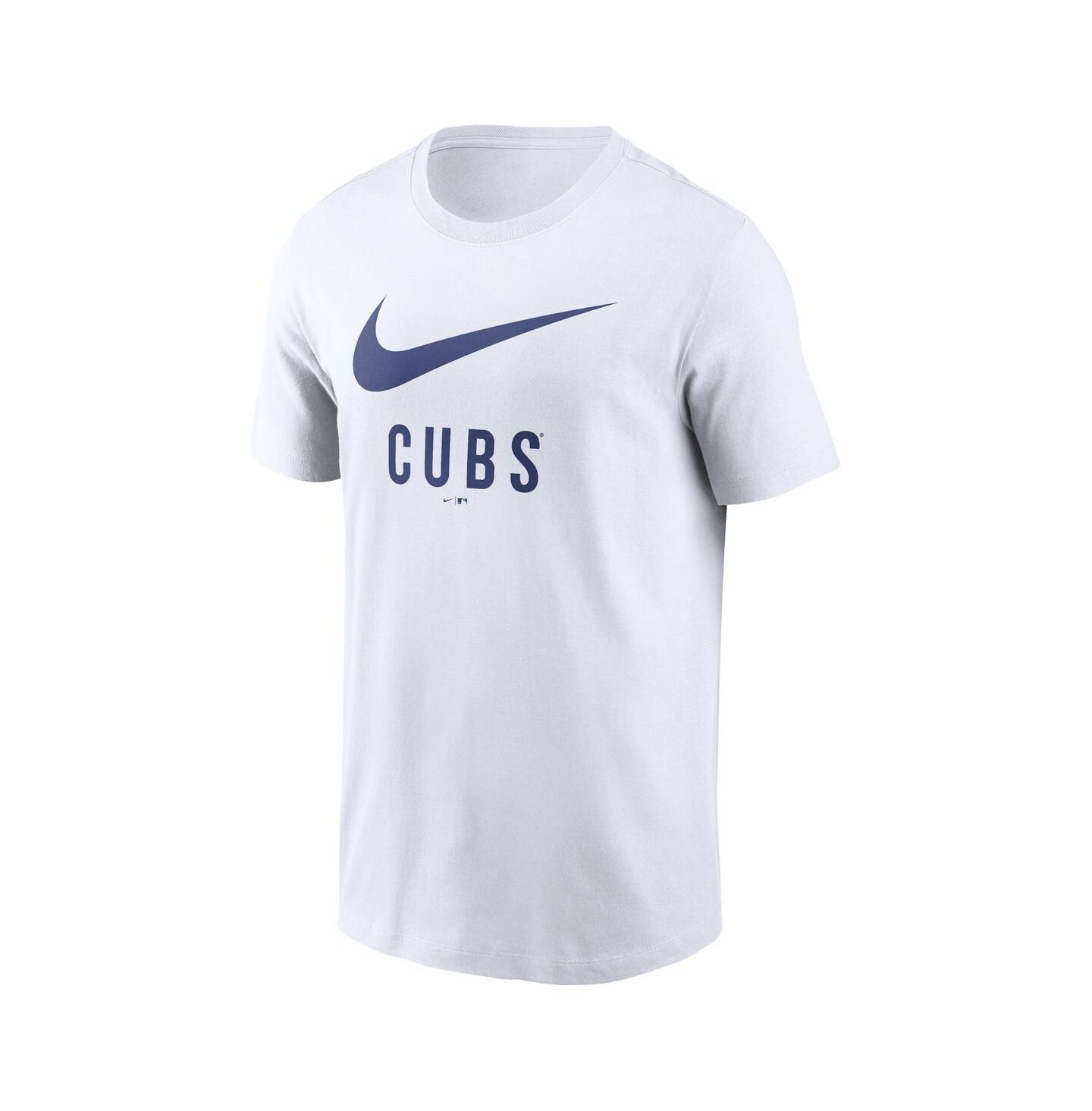 Мужская футболка Nike White Chicago Cubs Swoosh — фото 3