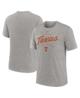 Nike - Men's Heather Gray Texas Longhorns Campus Local Tri-Blend T-Shirt