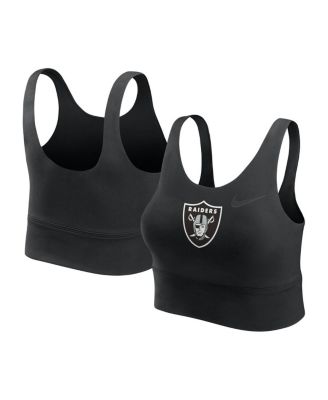 Nike - Women's Black Las Vegas Raiders Performance Longline Sports Bra