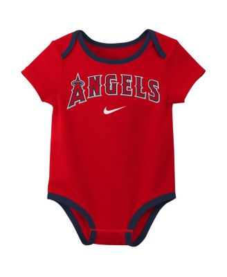 Baby Boys and Girls Los Angeles Angels Authentic Collection Bodysuit, Pack of 3