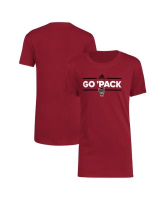 adidas - Big Boys and Girls Red NC State Wolfpack Basic Dassler T-Shirt