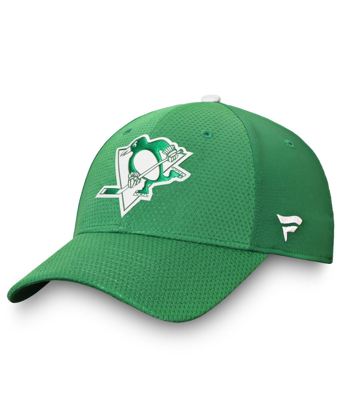 Fanatics Men's Kelly Green Pittsburgh Penguins Authentic Pro St. Patrick's Day Flex Hat In Kelly Green
