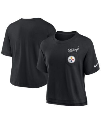 Nike - Women's Black Pittsburgh Steelers Performance Pocket T-Shirt