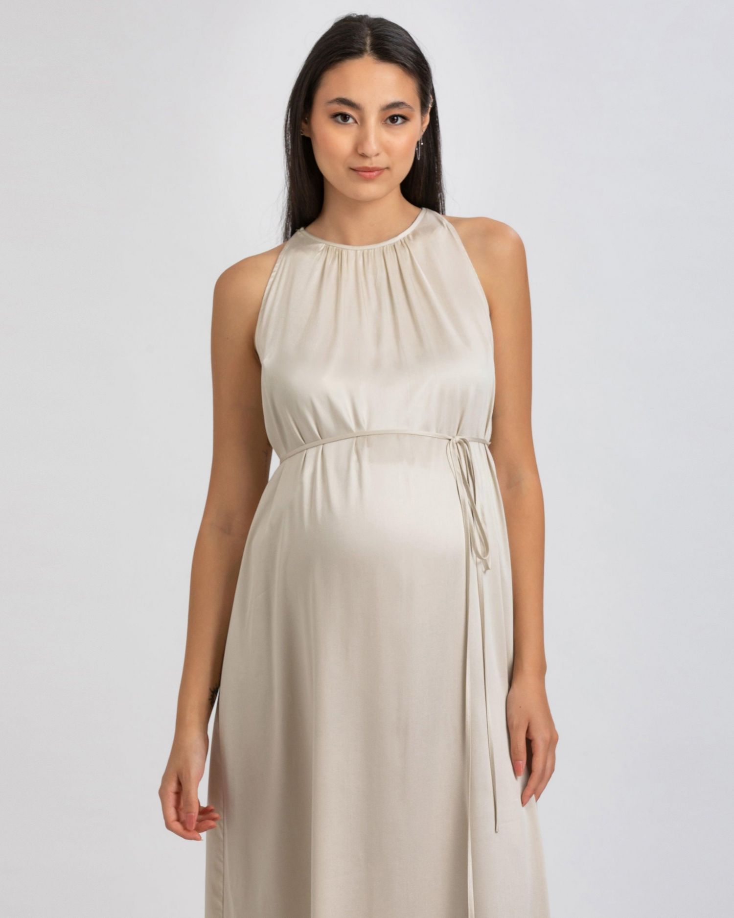 Women's PIETRO BRUNELLI Clarissa Sleeveless Satin Dress