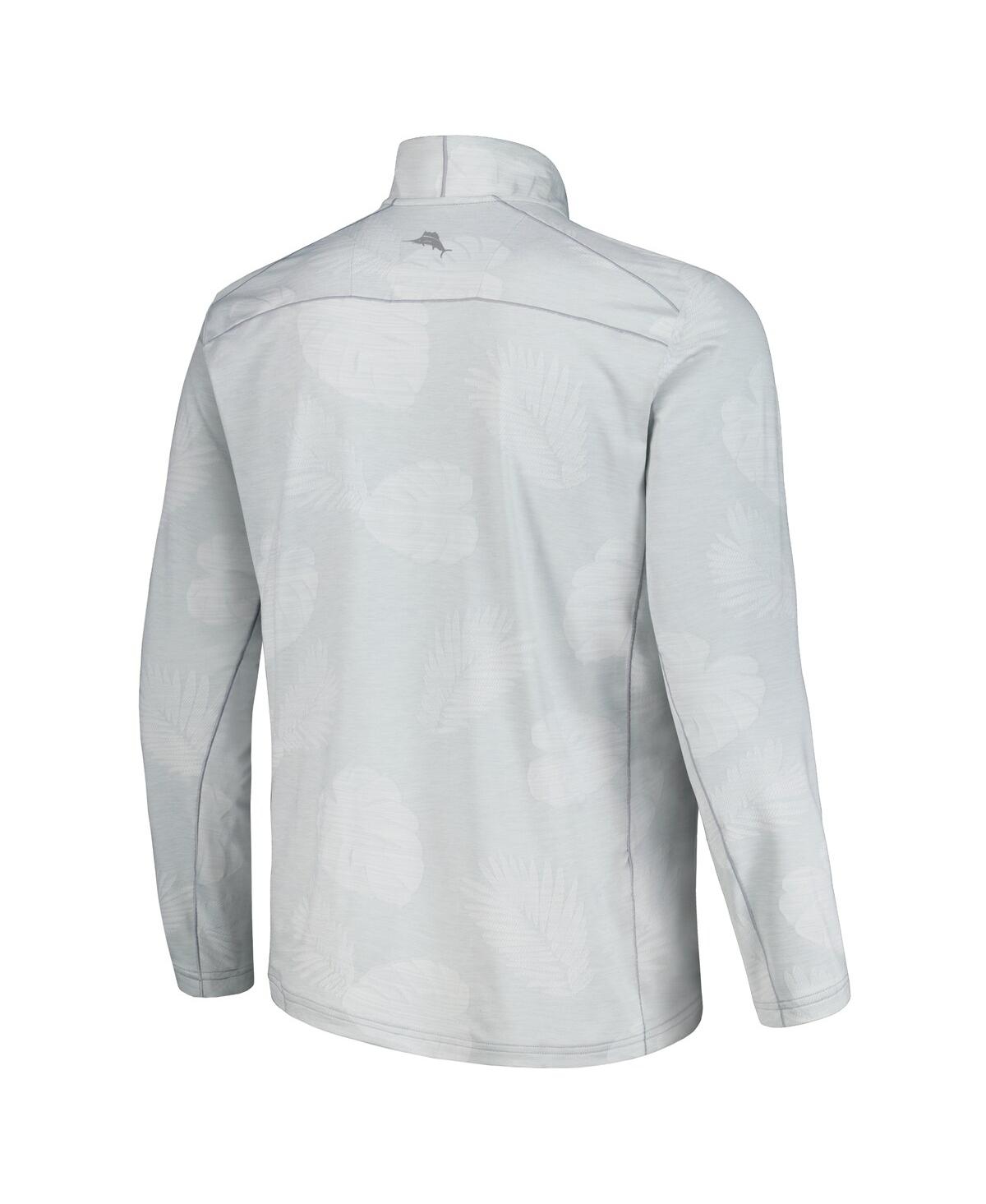 Tommy Bahama Men's Gray Vanderbilt Commodores Delray Frond Island Zone Half-zip Jacket In Gray
