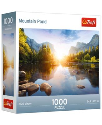 Red 1000 Piece Puzzle - Mountain Pond