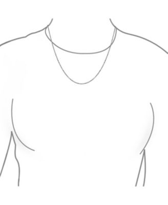 150 Gauge .925 Sterling Silver Sparkle Ball Shot Bead Chain Necklace 16 18 20 24 Inch