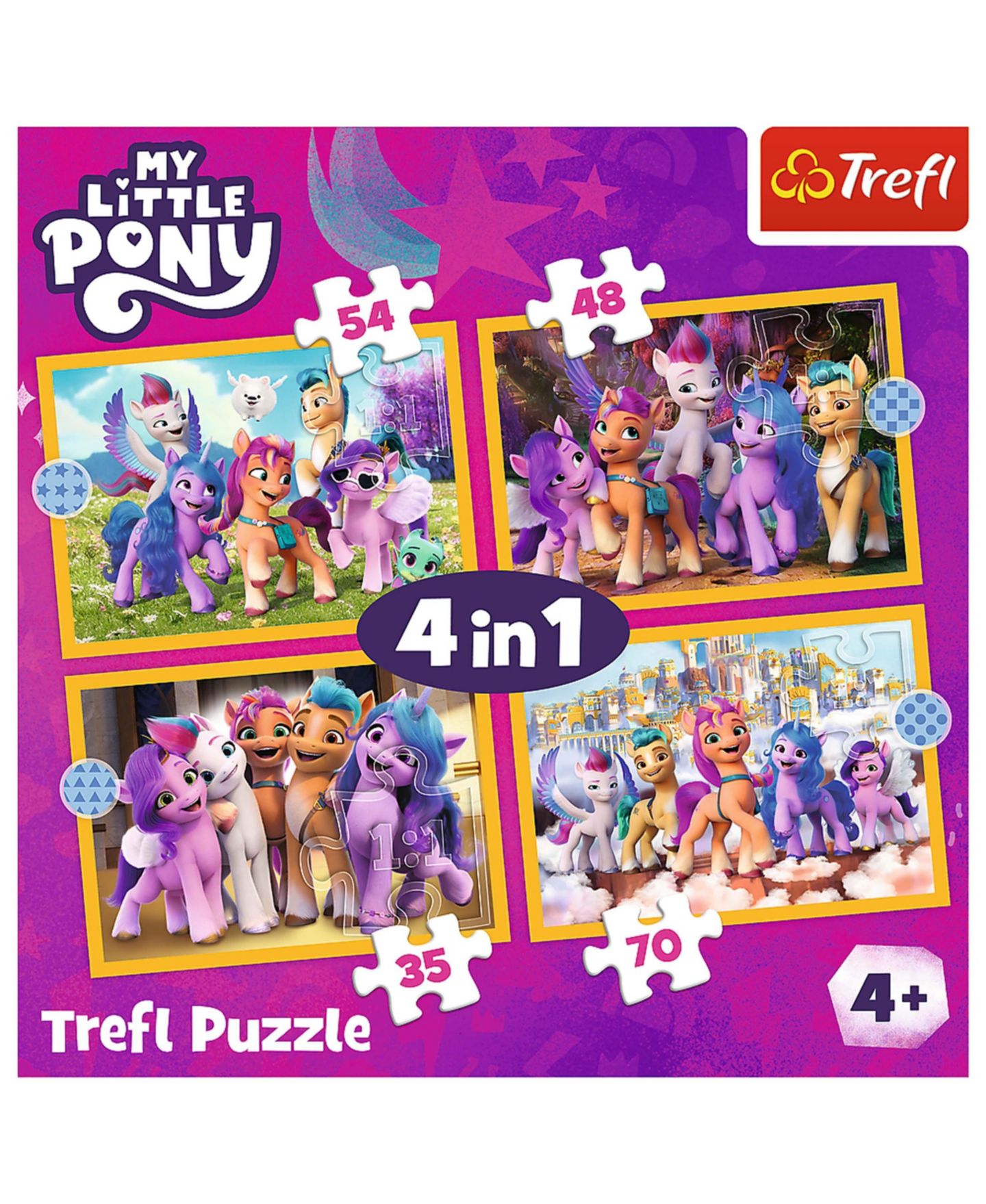 Детский пазл Trefl My Little Pony Meet the Ponies 4 in 1 Puzzle, от 4 лет, цвет: Разноцветный — фото 3